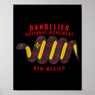 Bandelier National Monument New Mexico Nm Snake Poster