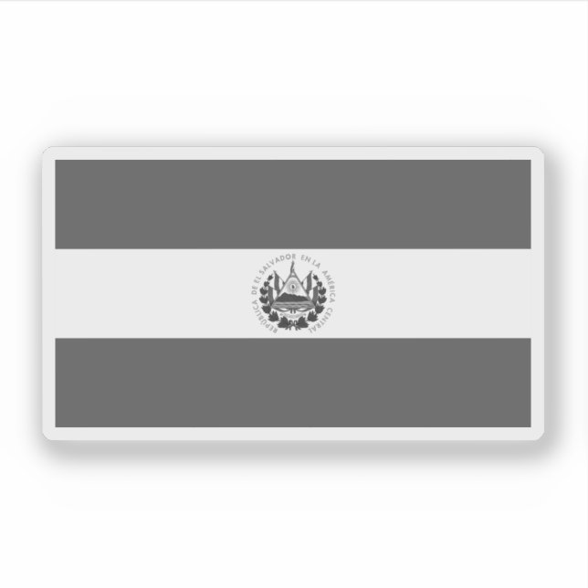 Bandera de El Salvador - black and white (Front)