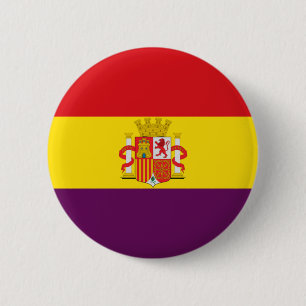 Bandera de la República Española 6 Cm Round Badge