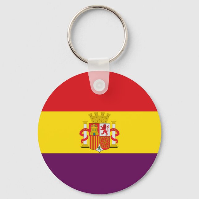 Bandera de la República Española Key Ring (Front)