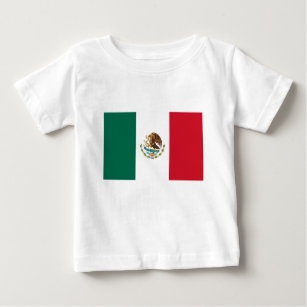 Bandera de México - Flag of Mexico - Mexican Flag Baby T-Shirt