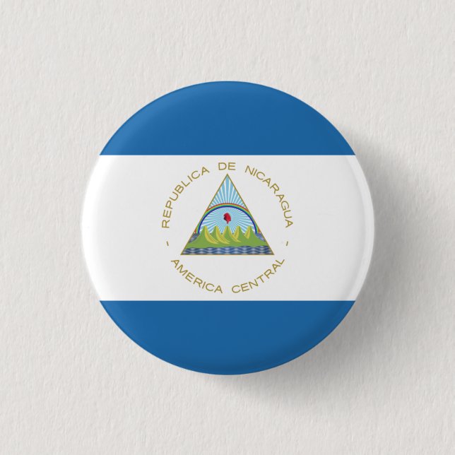 Bandera de Nicaragua 3 Cm Round Badge (Front)