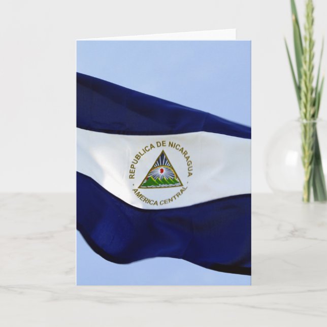 bandera de nicaragua card (Front)