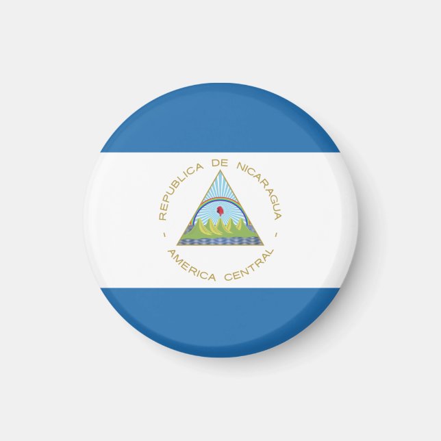 Bandera de Nicaragua Magnet (Front)