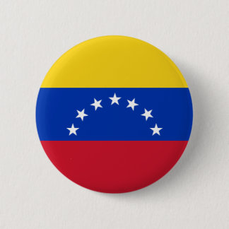 Bandera de Venezuela, 7 Estrellas 6 Cm Round Badge