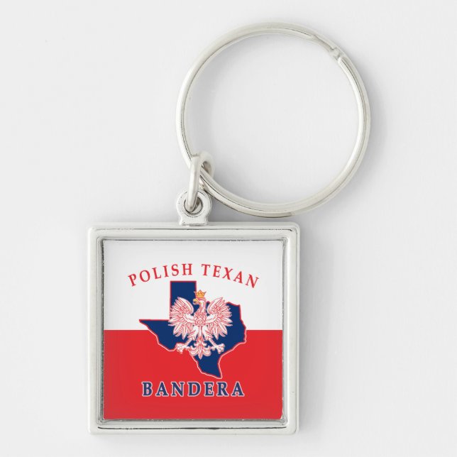 Bandera Polish Texan Key Ring (Front)