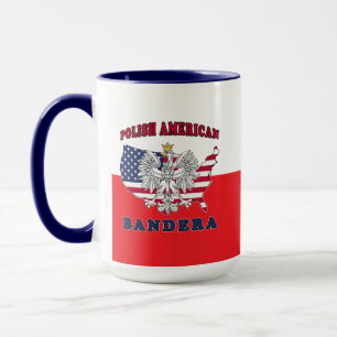 Bandera Texas Polish American Mug