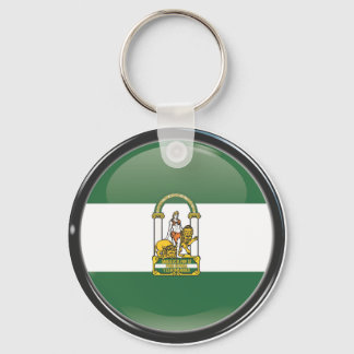 Bandera y escudo de Andalucía Key Ring