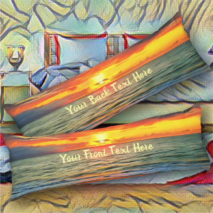 Banderas Bay Sunset 1738 Body Cushion