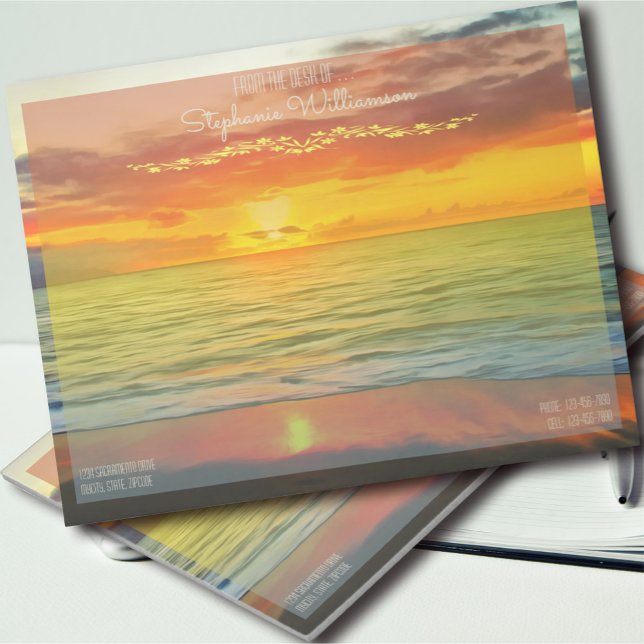 Banderas Bay Sunset 1738 Notepad (Creator Uploaded)