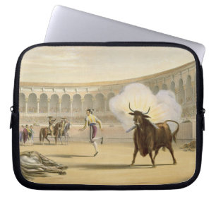 Banderillas de Fuego, 1865 (colour litho) Laptop Sleeve