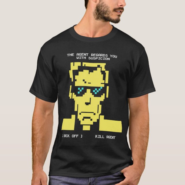 Bandersnatch Suspicious Agent T-Shirt (Front)