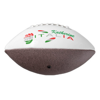 Bandiera d'Italia Rosa Personalised Football