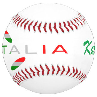 Bandiera d'Italia Rosa Personalised Softball