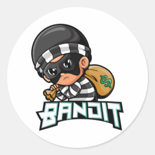 Bandit Classic Round Sticker