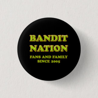 Bandit Nation button, black 3 Cm Round Badge