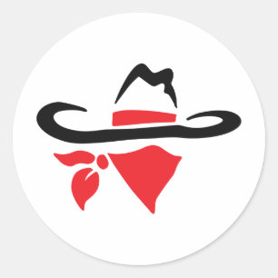 BANDIT OUTLAW CLASSIC ROUND STICKER