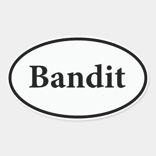 bandit oval sticker (Front)