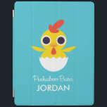 Bandit the Chick iPad Cover<br><div class="desc">Bandit the chick is young, open-minded, and sometimes naive. He loves corn kernels like all of the chickens, and he still sometimes sits in his original eggshell—it's like a safety blanket to him. Though young, he's a Scorpio and he is always interested in new ideas.</div>