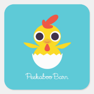 Bandit the Chick Square Sticker