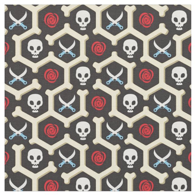 Bandit Theme Pattern Fabric (Close Up)