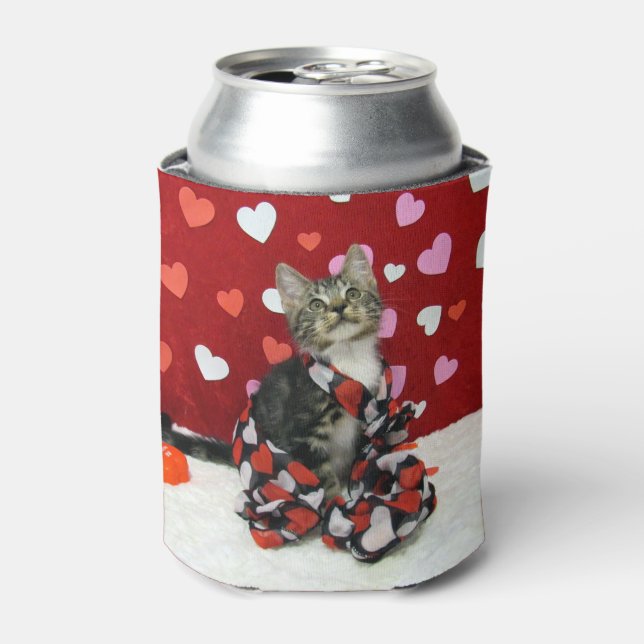 Bandit's Love - Cat / Kitten Can Cooler (Can Front)