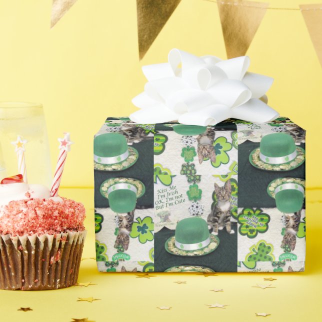 Bandit's St. Patrick's Day Wrapping Paper (4 SQ) (Birthday Party)