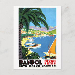 Bandol, Côte d'Azur, France, French coast, vintage Postcard