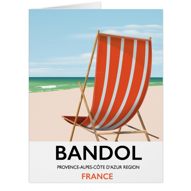 Bandol southeastern France seaside poster. (Front)