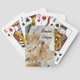 Bandon Oregon Beach Agates Playing Cards custom