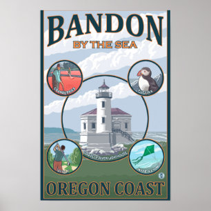 Bandon, OregonScenic Travel Poster