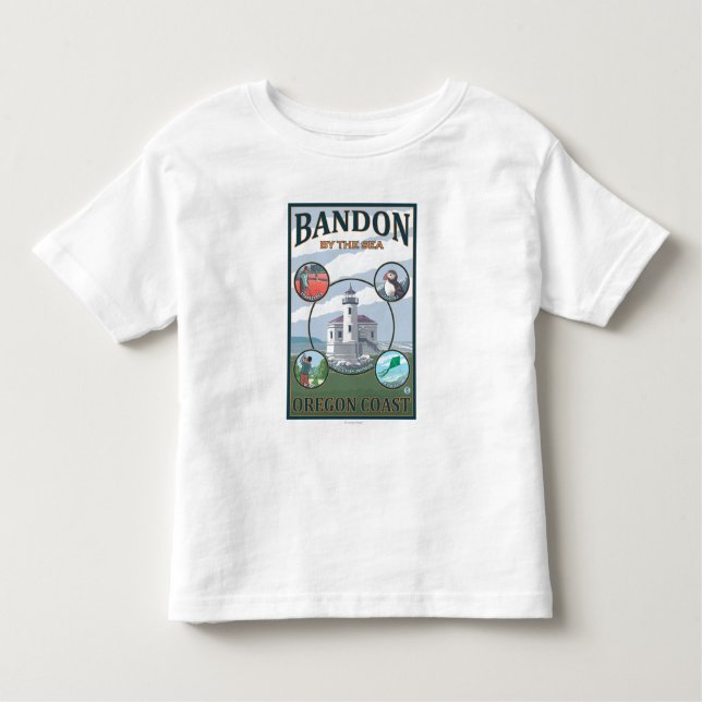 Bandon, OregonScenic Travel Poster Toddler T-Shirt (Front)