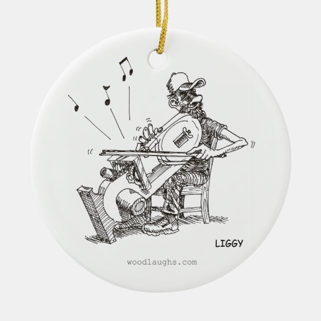 Bandsaw Musician Ornament (Front)