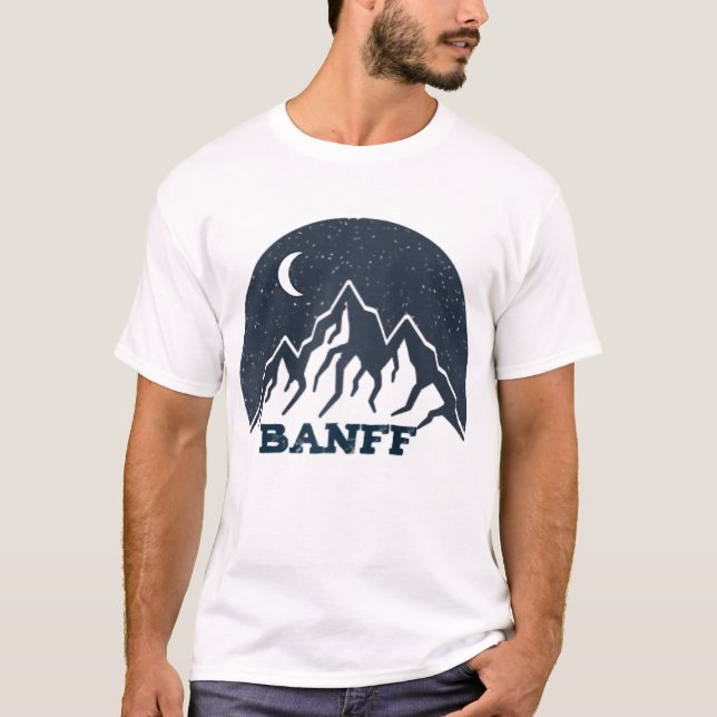 Banff Alberta Canada Day  Hiking Mountains Camping T-Shirt (Front)