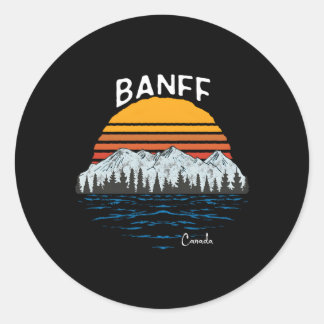 Banff Alberta Canada National Park Classic Round Sticker