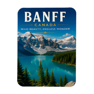 🏔️ Banff Canada Mountain Lake Home Decor 🍁 Magnet