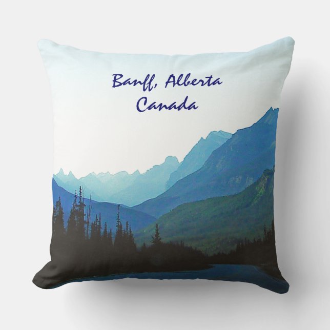 Banff Jasper Blue Cushion (Front)
