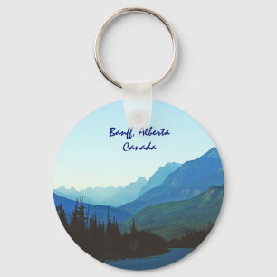 Banff Jasper Blue Key Ring