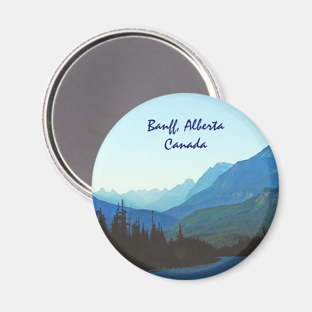 Banff Jasper Blue Magnet (Front/Back)
