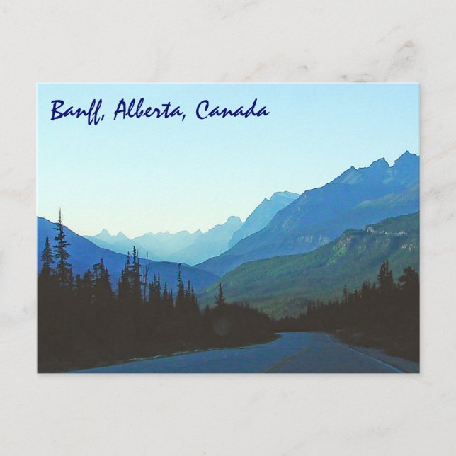 Banff Jasper Blue Postcard (Front)