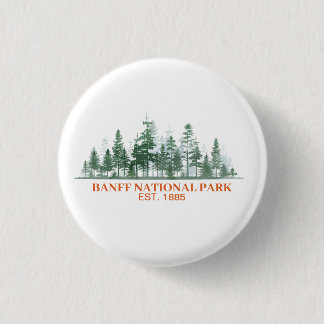 Banff National Park 3 Cm Round Badge