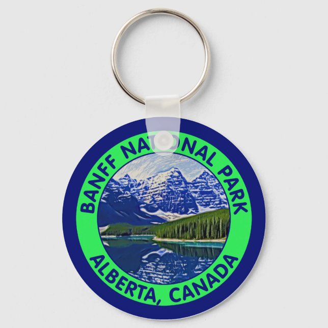 Banff National Park, Alberta, Canada Key Ring (Front)