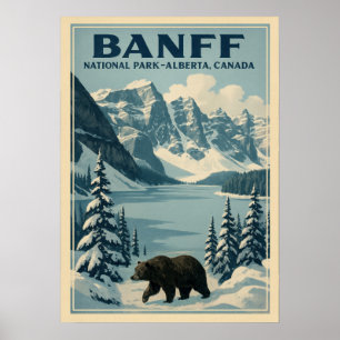 Banff National Park Alberta Canada V01 Poster