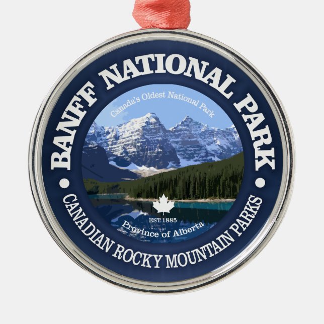 Banff National Park (C) Metal Tree Decoration (Front)