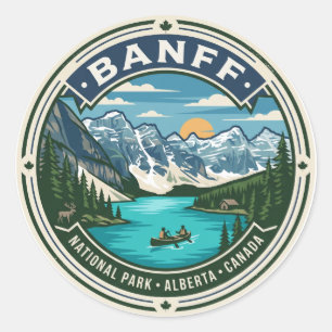 Banff National Park Canada Classic Round Sticker
