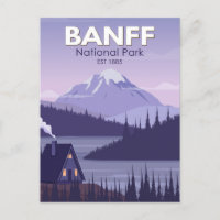 Banff National Park Canada Travel Vintage