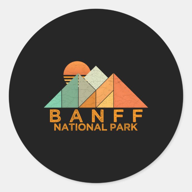 Banff National Park Classic Round Sticker (Front)