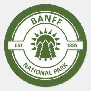 Banff National Park Classic Round Sticker