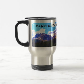 Banff National Park - Crowfoot Glacier Watercolor Travel Mug