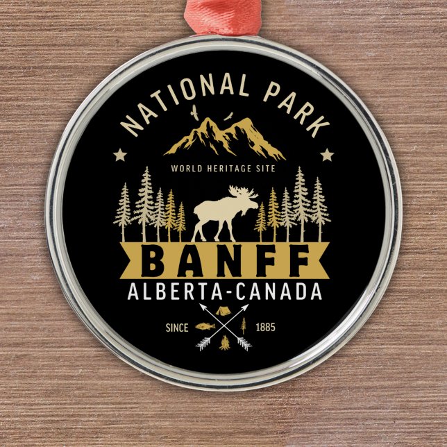 Banff National Park Cute Landscape Metal Ornament (Creator Uploaded)